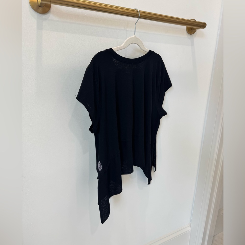 Free People / FP Movement Tempo Tee Short Sleeved Black Size Small - Picture 3 of 4